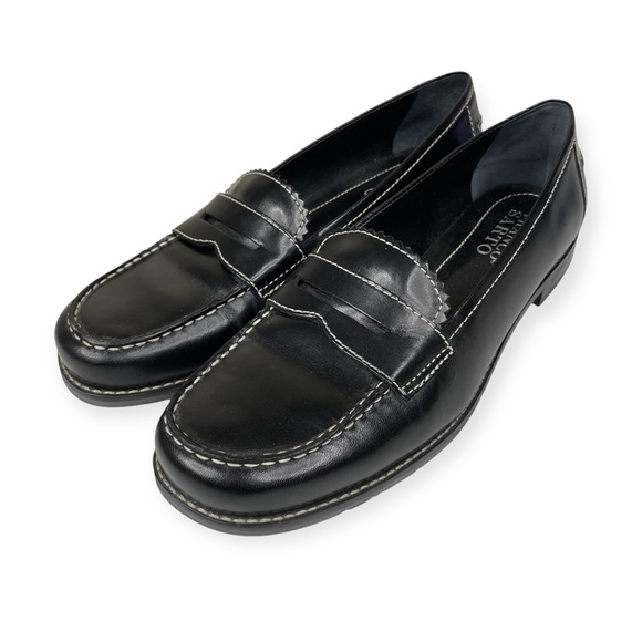 Franco Sarto Shoes - Franco Sarto Women’s Black Leather Loafers - Sz 8